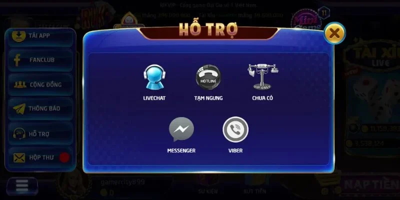 Dịch vụ hỗ trợ khách hàng hoạt động 24/24 giúp đỡ người chơi bất kể ngày đêm